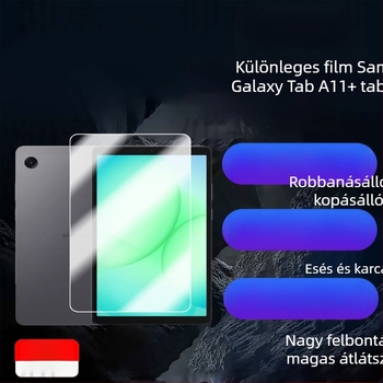 Samsung Galaxy Tab A11+ kijelzővédő fólia; folyékony nano anyag; elülső membrán; HD minőség; kompatibilis Galaxy Tab A11+.