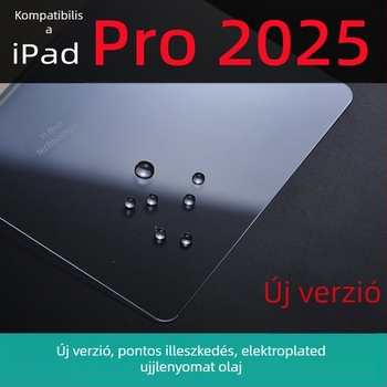 Ipad Pro 2024/2025 edzett üveg kijelzővédő – teljes képernyő, HD, ujjlenyomat-mentes