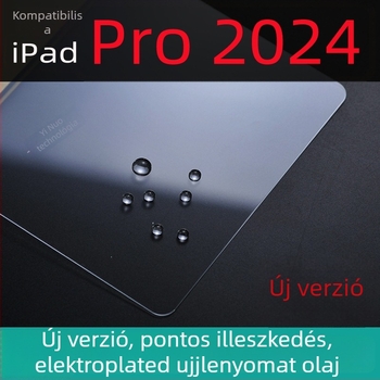 Ipad Pro 2024/2025 edzett üveg kijelzővédő – teljes képernyő, HD, ujjlenyomat-mentes