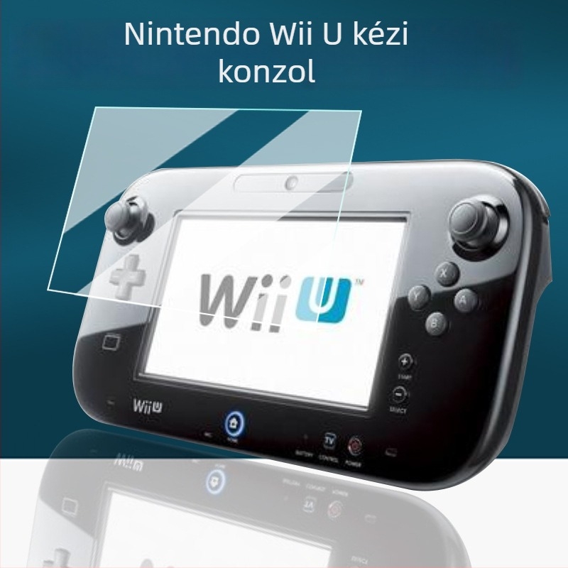 Nintendo Wii U kijelző fólia, PET anyag, 0,17 mm vastagság, 96% átlátszóság, anti-reflexiós