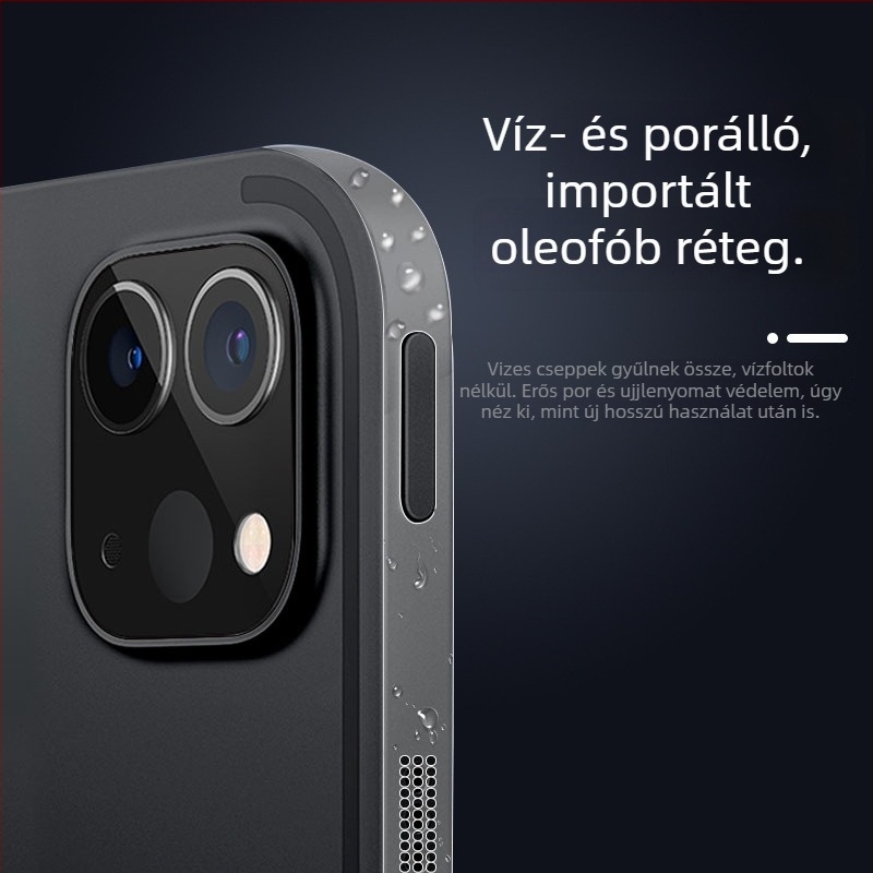 Porálló élvédő fólia Apple iPad Pro 2024-hez – NPK hagyományos membrán, védelem az oldalsó hangszórónak