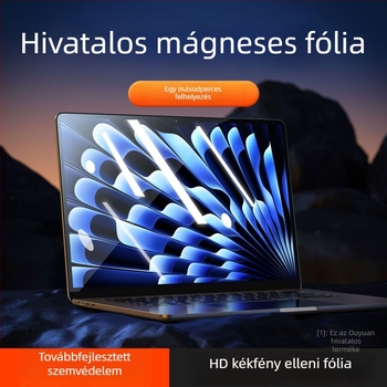 Mágneses kijelzővédő MacBook Pro 14-hez és MacBook Air 15-höz, 13,6 hüvelykes laptopok