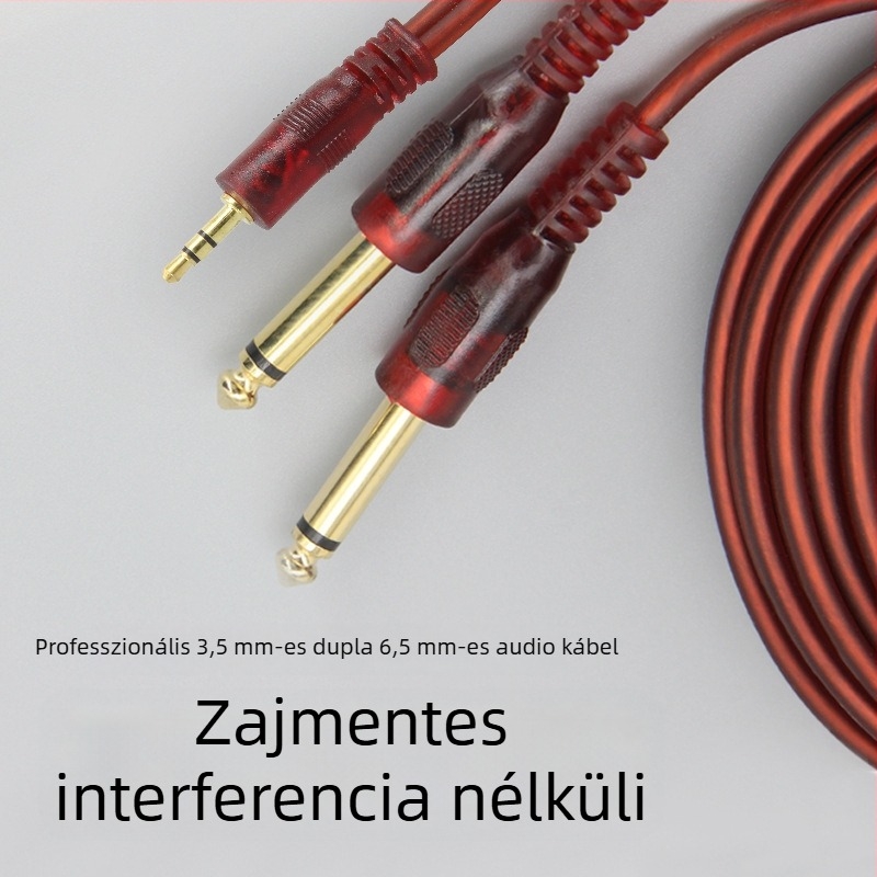 Shadow Fiber hangkabel 3,5 mm–duális 6,5 mm, rézmagú, digitális eszközökhöz