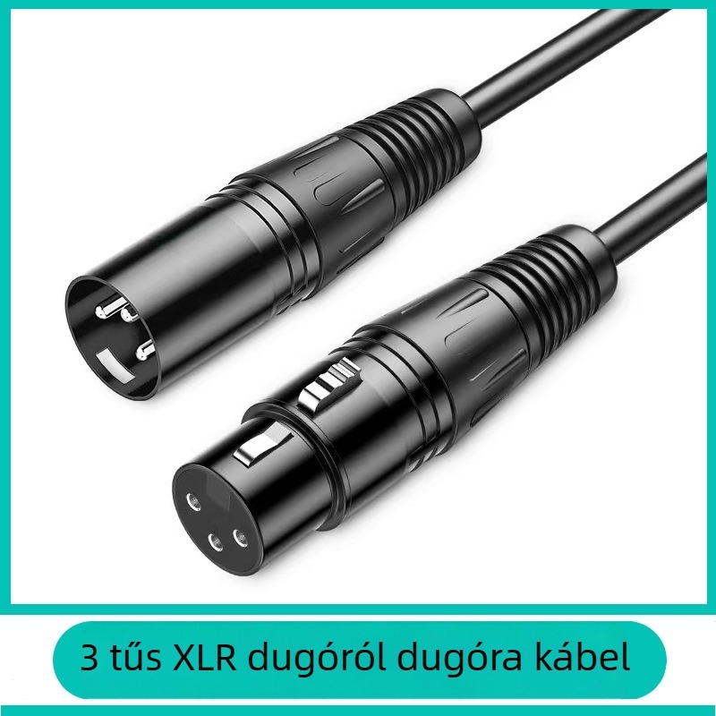 Tiszta réz XLR mikrofonkábel, kiegyensúlyozott audió kábel keverőhöz és színpadi világításhoz