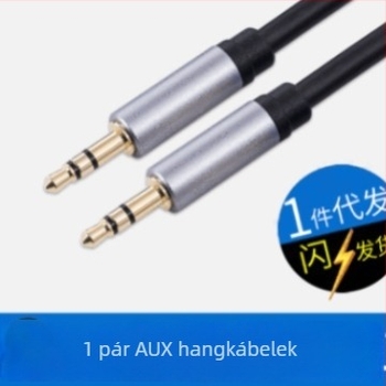 3,5 mm-es férfi–férfi AV audio kábel laptopokhoz és mobil eszközökhöz, aranyozott vezetők, réz huzal