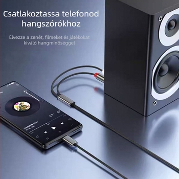 Dawn Cd-0215 audiókábel: 3,5 mm-es csatlakozó, Dual RCA-hoz, aranyozott, csupasz réz mag