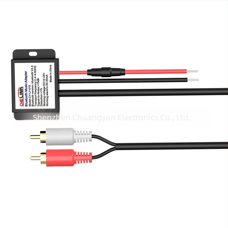 Autóba illeszkedő Bluetooth 5.0 hangkábel, 2RCA női csatlakozó az AUX-hoz, aranyozott, OFC rézmag