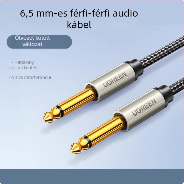 Hangszerkábel zajcsökkentéssel - gitárhoz, basszushoz, keverőhöz és hangfalhoz