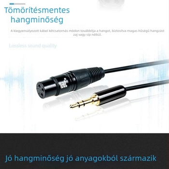 Ickb L9 kiegyensúlyozott mikrofonkábel – 3,5 mm-től XLR-ig, 48V phantom tápegység