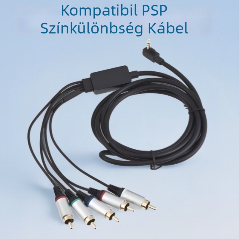PSP 2000/3000-hoz színkülönbség AV-kábel – rézbevonatos acélvezető, PVC-szigetelés, 150 g