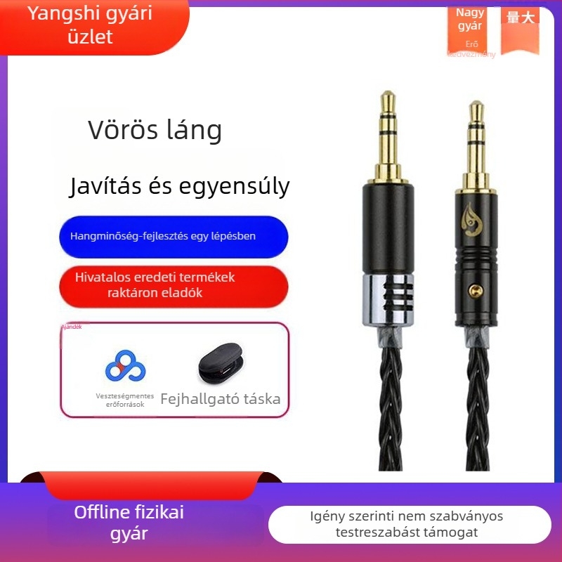Yangshi Chiyan fejhallgató‑upgrade kábel MDR-1A, 1000XM4/5, MSR7, SHP9500, 9600, X2HR