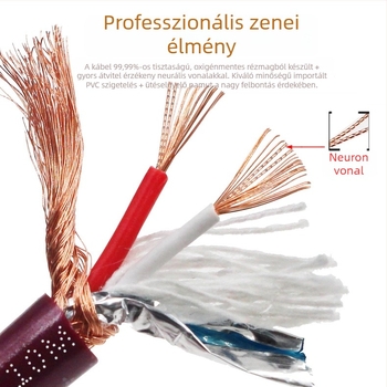 MVS Magic 2-vezetékes audio-kábel oxigénmentes rézből otthoni mozihoz – magas hűségű jelkábel