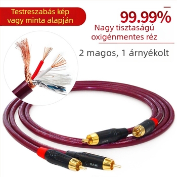 MVS Magic 2-vezetékes audio-kábel oxigénmentes rézből otthoni mozihoz – magas hűségű jelkábel