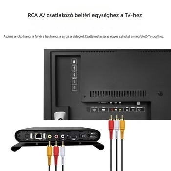 3 RCA-3 RCA AV-kábel hanghoz és videóhoz, DVD-lejátszóhoz, set-top boxhoz és régi tévéhez
