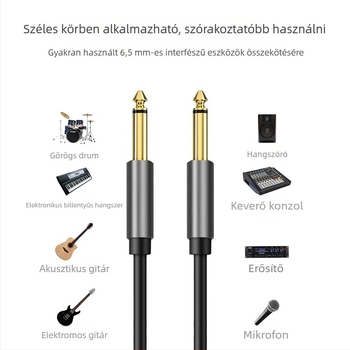 XLR audio kábel – aranyozott csatlakozók, tiszta réz vezetők, bare réz mag, univerzális kompatibilitás, modell Yg036