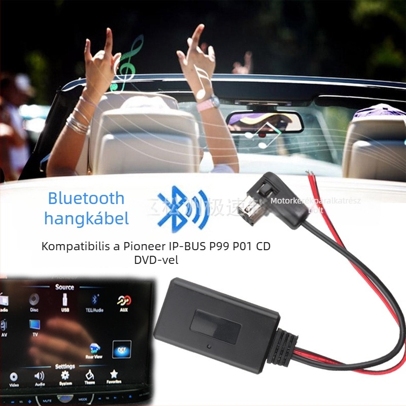 Pioneer P99 IP-BUS sorozathoz Bluetooth audio kábel - JS márka, réz mag, réz vezető, 2022