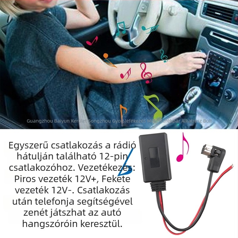 Pioneer P99 IP-BUS sorozathoz Bluetooth audio kábel - JS márka, réz mag, réz vezető, 2022