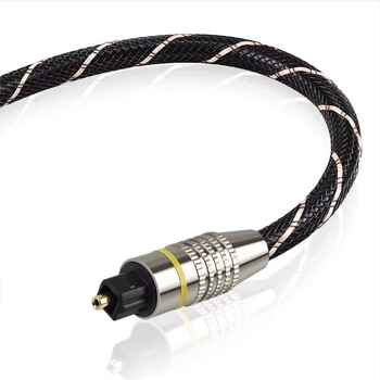 Emk/Yimike GX888 Optikai Fiberszálas Digitális Audio Kábel, SPDIF Négyzetes Csatlakozó, Aranyozott Felülettel, Optikai Mag