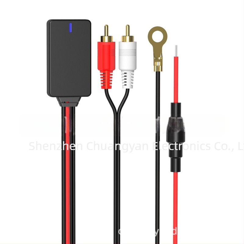 RCA Bluetooth AUX audio kábel 2RCA női csatlakozóval — Bluetooth 5.0, aranyozott érintkezők, ónosított réz vezető, oxigéntől mentes réz