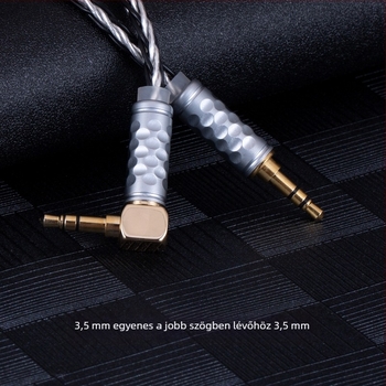 Bartok Dl01 AUX autóhanglekáb, 3,5 mm, férfi–férfi, ezüstbevonatú rézmag, oxigénmentes réz vezető, ROHS tanúsított