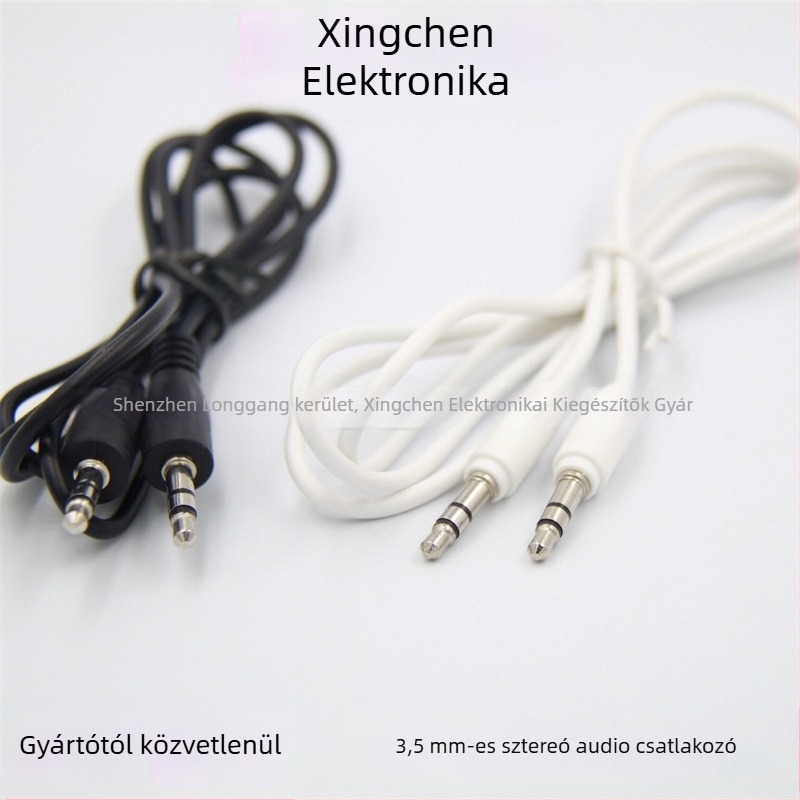 Star Electronics 3,5 mm-es to 3,5 mm-es sztereó audio kábel, aranyozott csatlakozók, rézmag, réz-alu vezető, OEM