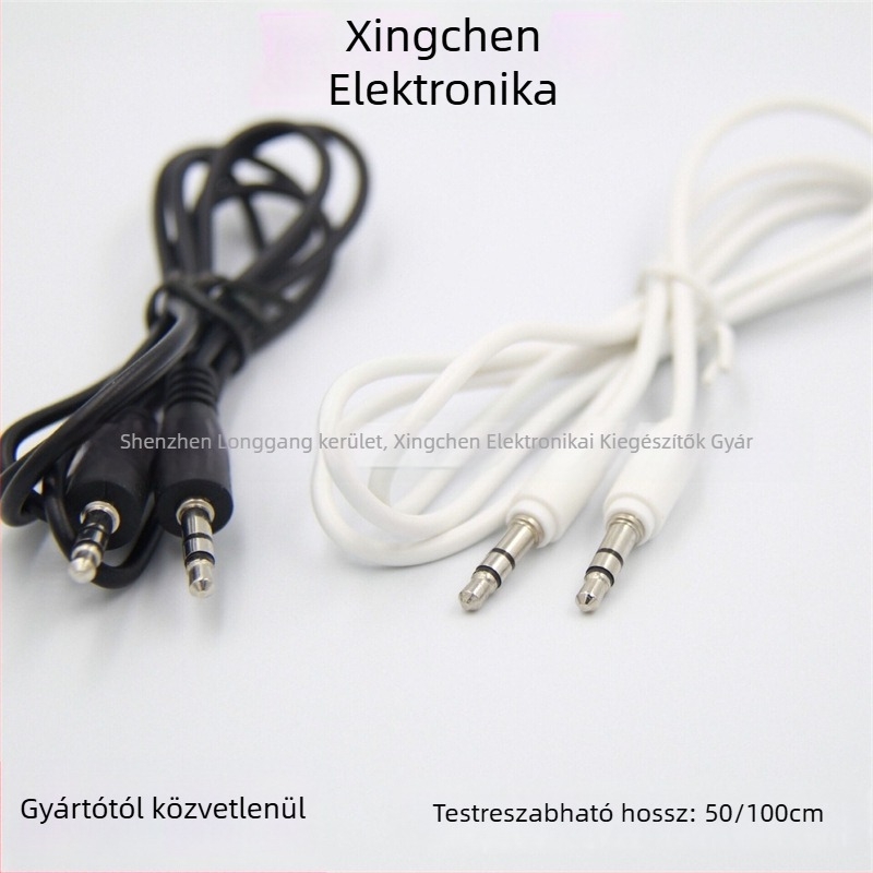 Star Electronics 3,5 mm-es to 3,5 mm-es sztereó audio kábel, aranyozott csatlakozók, rézmag, réz-alu vezető, OEM
