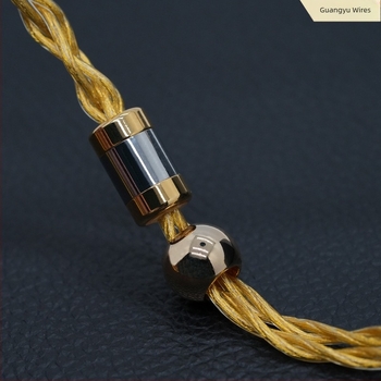 4-szálas monokristályos réz aranyozott fejhallgató-Upgrade kábel MMCX 0,78 mm / 2-pin QDC, 4,4 mm és 3,5 mm audio kábel