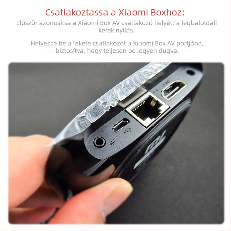 Hangkábel 1–3, Xiaomi Set-Top Boxhoz, nikkelezett bevonat, OFC vezetővel