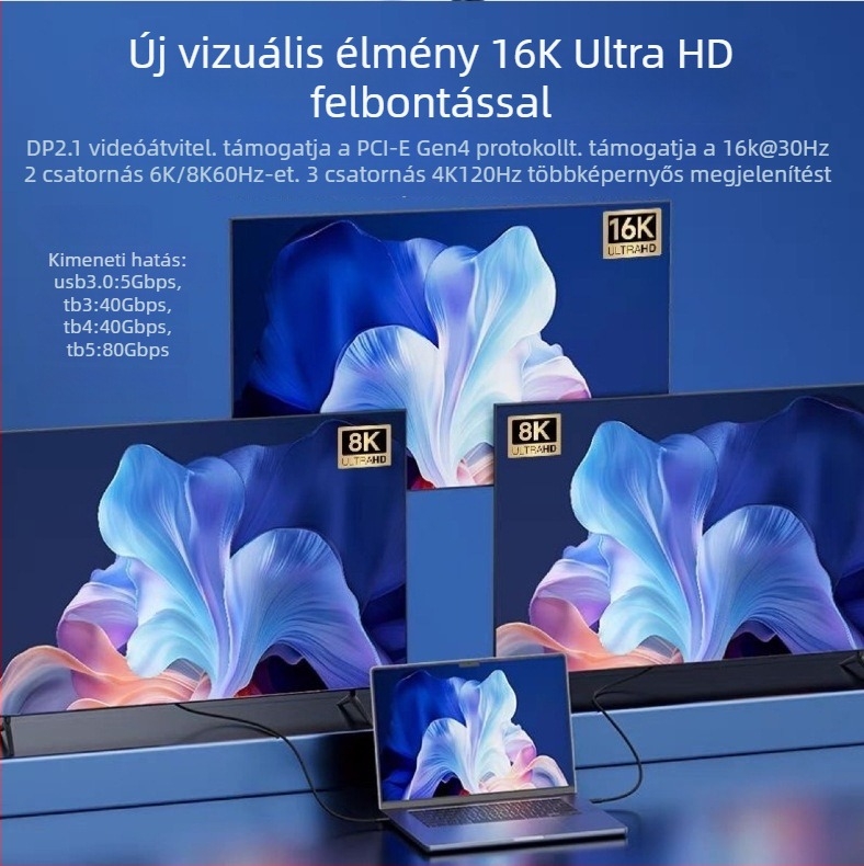 Type-C adatkábel, 120G nagysebességű átvitel, ezüstbevonatú rézvezető, fonott kábel, 240W gyorstöltés