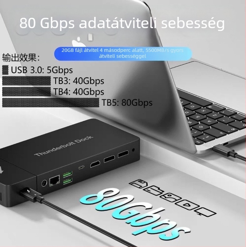 Type-C adatkábel, 120G nagysebességű átvitel, ezüstbevonatú rézvezető, fonott kábel, 240W gyorstöltés