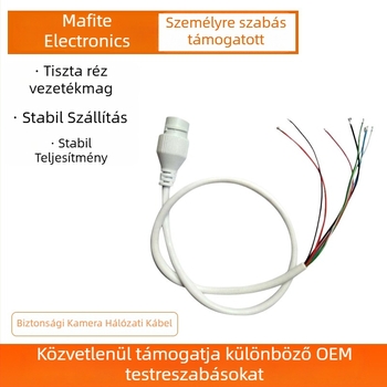 PoE-kábel hálózati kamerához - 8 magos tiszta réz, PVC-szigetelés, PVC-burkolat, vízálló, Ø 5,0 mm, hossz testre szabható