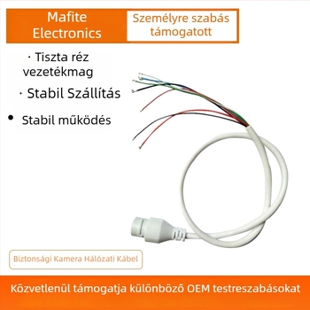 PoE-kábel hálózati kamerához - 8 magos tiszta réz, PVC-szigetelés, PVC-burkolat, vízálló, Ø 5,0 mm, hossz testre szabható