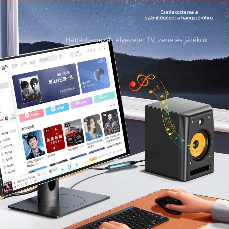 JH Jinghua Z245 USB-hoz optikai SPDIF hangkábel - aranyozott vezetők, réz mag, PC-hez