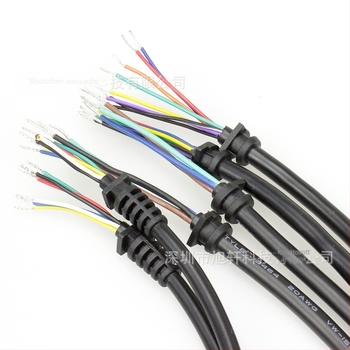 IP67 vízálló M12 érzékelő kábel, fémből készült anyás csatlakozóval, kültéri LED tápkábel, OEM feldolgozás, 2-6 magos opciók