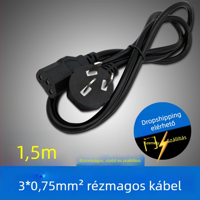 Feinier F10 3‑pin DC tápkábel számítógép-hosthoz, 1 m, OEM
