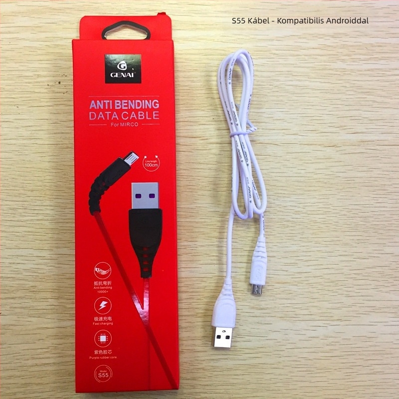 Ko Nai adatkábelt iPhone, Android és Huawei készülékekhez — gyors töltés; interfészek: Lightning, OTG, Micro USB, TYPE-C; max 5A; PVC anyag