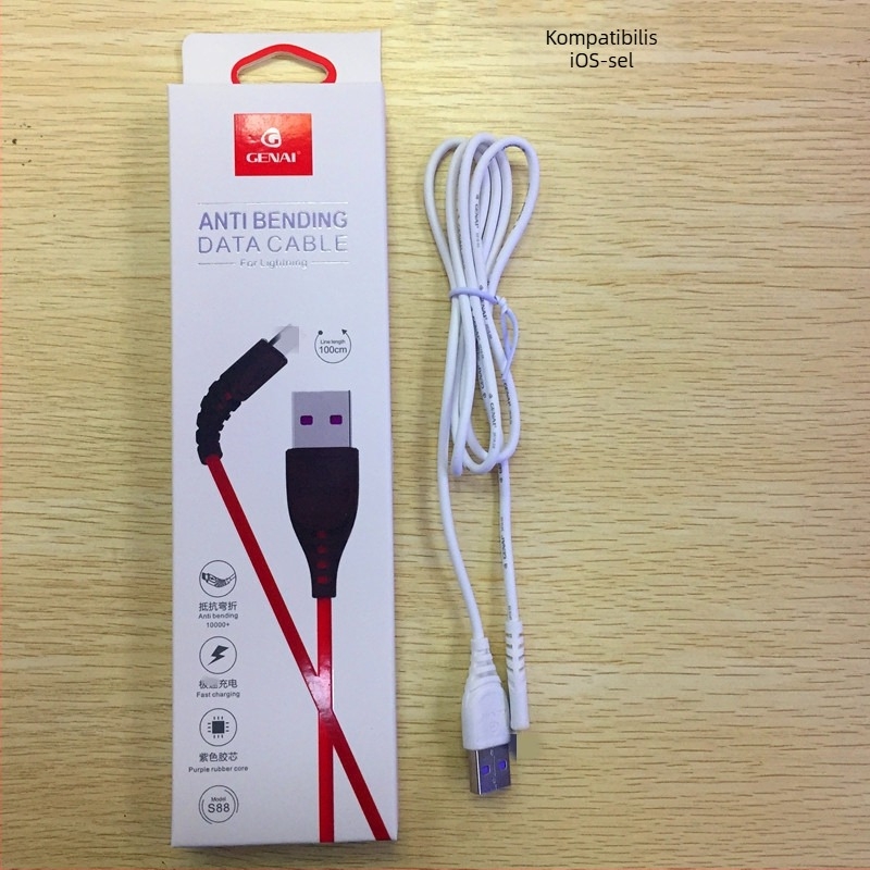 Ko Nai adatkábelt iPhone, Android és Huawei készülékekhez — gyors töltés; interfészek: Lightning, OTG, Micro USB, TYPE-C; max 5A; PVC anyag