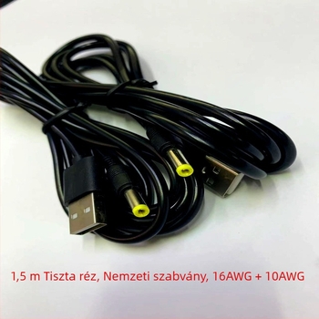 USB-tól DC-re töltőkábel PSP játékkonzolhoz, WX márka, Dc4.0 töltőkábel modell, tiszta réz vezető
