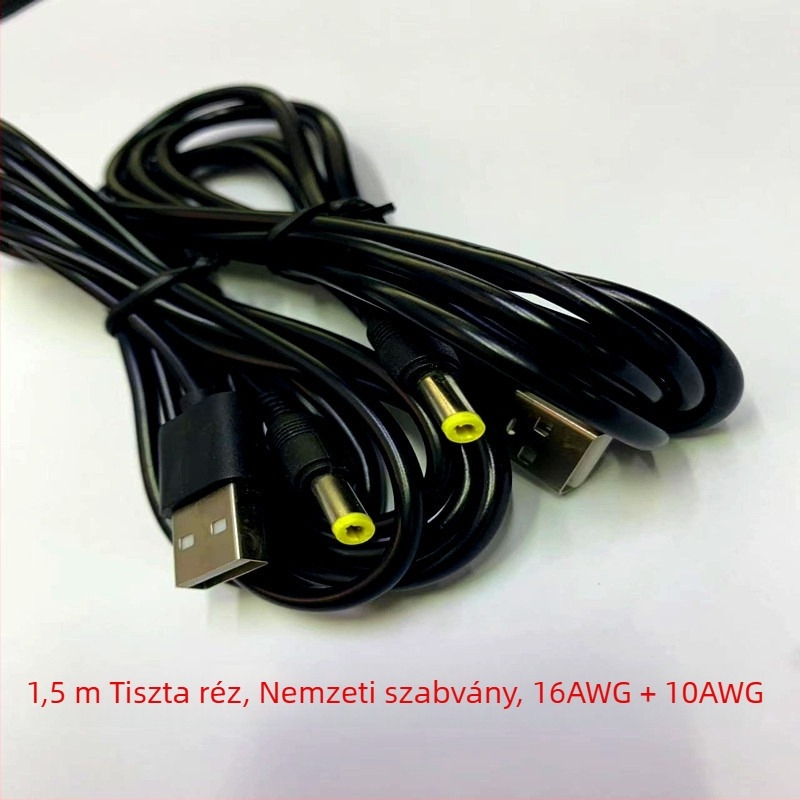 USB-tól DC-re töltőkábel PSP játékkonzolhoz, WX márka, Dc4.0 töltőkábel modell, tiszta réz vezető