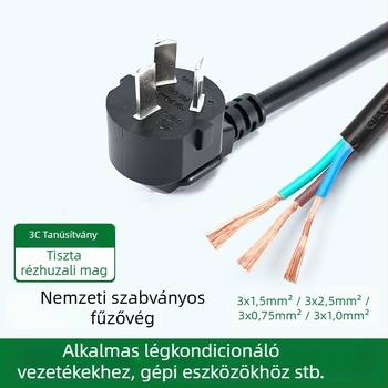 PUMING 009 Tápkábel, 0,5 m, klímaberendezésekhez és elektromos berendezésekhez