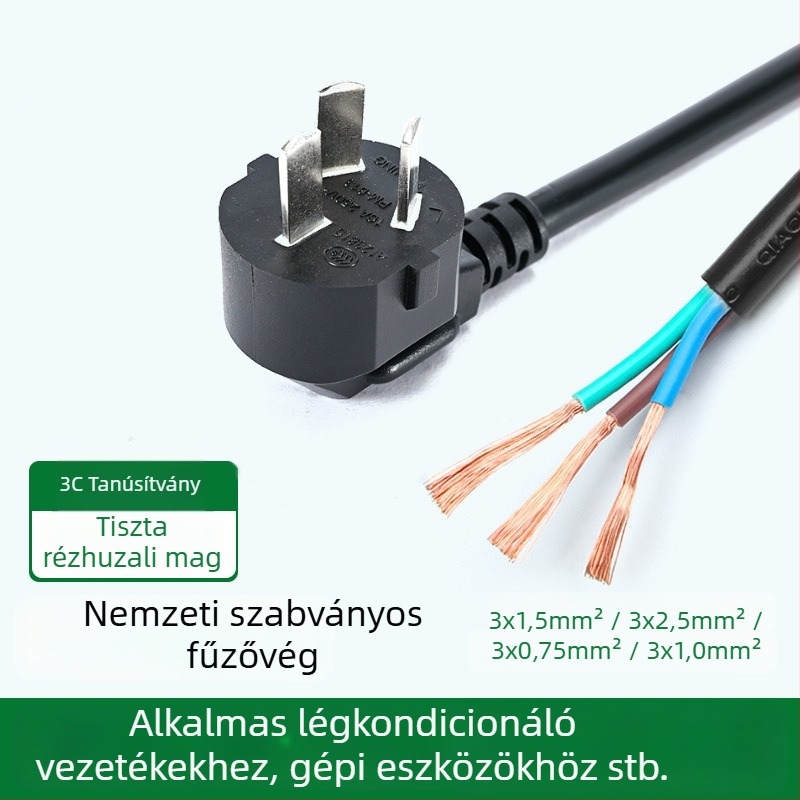 PUMING 009 Tápkábel, 0,5 m, klímaberendezésekhez és elektromos berendezésekhez