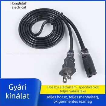 1,2 m hosszú lapos dugaszú tápkábel digitális fényképezőgéphez és töltőhöz, univerzális adapterkábel