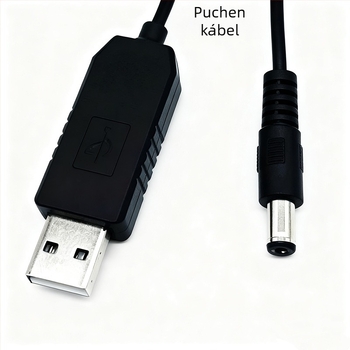 USB Boost kábel DC tápegységhez, DC 5,5×2,1 mm csatlakozóval, 12V, Routerhez és Modemhez, Puchen által testreszabott