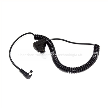 D-Tap a DC 5,5×2,1 mm tápegységvezeték BMPC 4K-hoz, 1,5 m hosszú, hajlított rugós kábel
