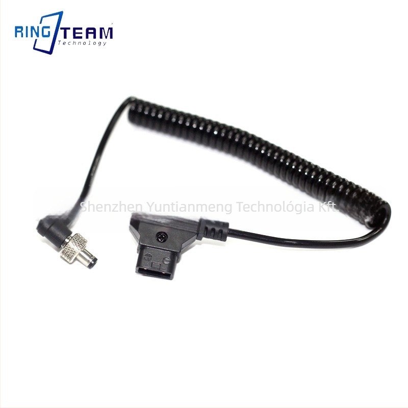 D-TAP a DC5525 önzáró férfi tápkábel monitorokhoz, jelzőfénnyel a helytelen csatlakozás ellen