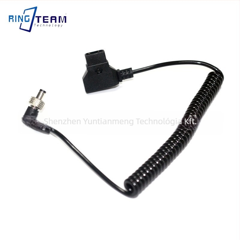 D-TAP a DC5525 önzáró férfi tápkábel monitorokhoz, jelzőfénnyel a helytelen csatlakozás ellen