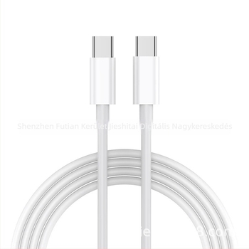 Type-C-től Type-C-ig adatkábel, 65W gyors töltés, kihúzható, szilikonból, egy végű csatlakozó