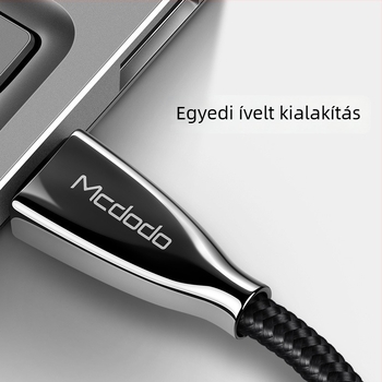 MCDODO Type-C to Type-C adatkábel, 2 m hosszú, Android telefonok, Gyors töltés, egycsatlakozós csatlakozó