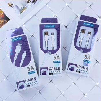 Töltőkábel USB-C, Micro USB és Mini USB – Gyors töltés, Maximális teljesítmény 10W, TPE-anyag