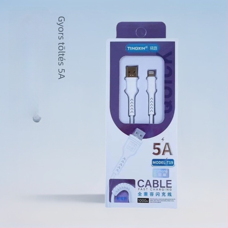 Töltőkábel USB-C, Micro USB és Mini USB – Gyors töltés, Maximális teljesítmény 10W, TPE-anyag